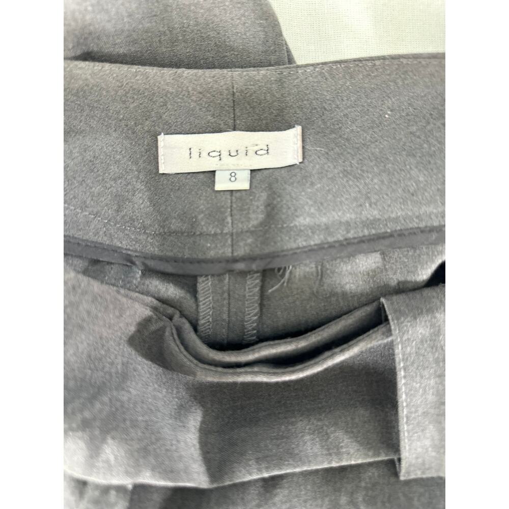 Liquid Women's sz 8 High Rise Wide Leg Work Pant Dress Office Attire Classic - Picture 9 of 12